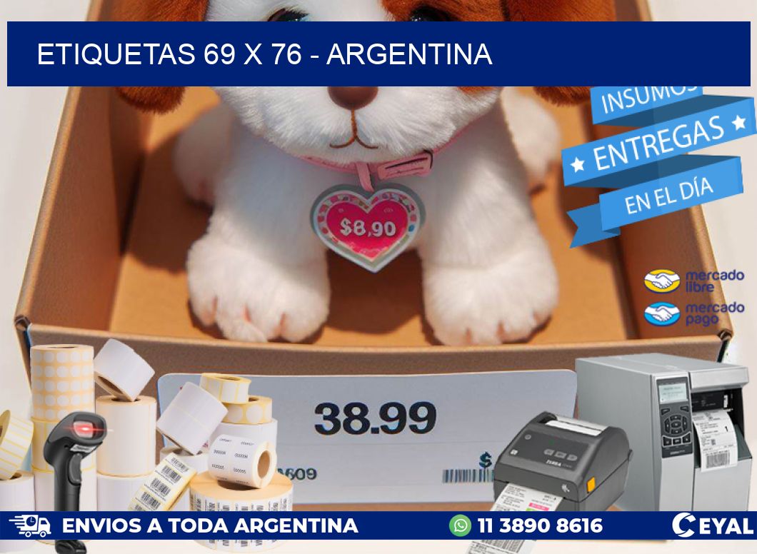 ETIQUETAS 69 x 76 - ARGENTINA