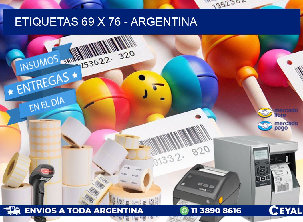 ETIQUETAS 69 x 76 - ARGENTINA