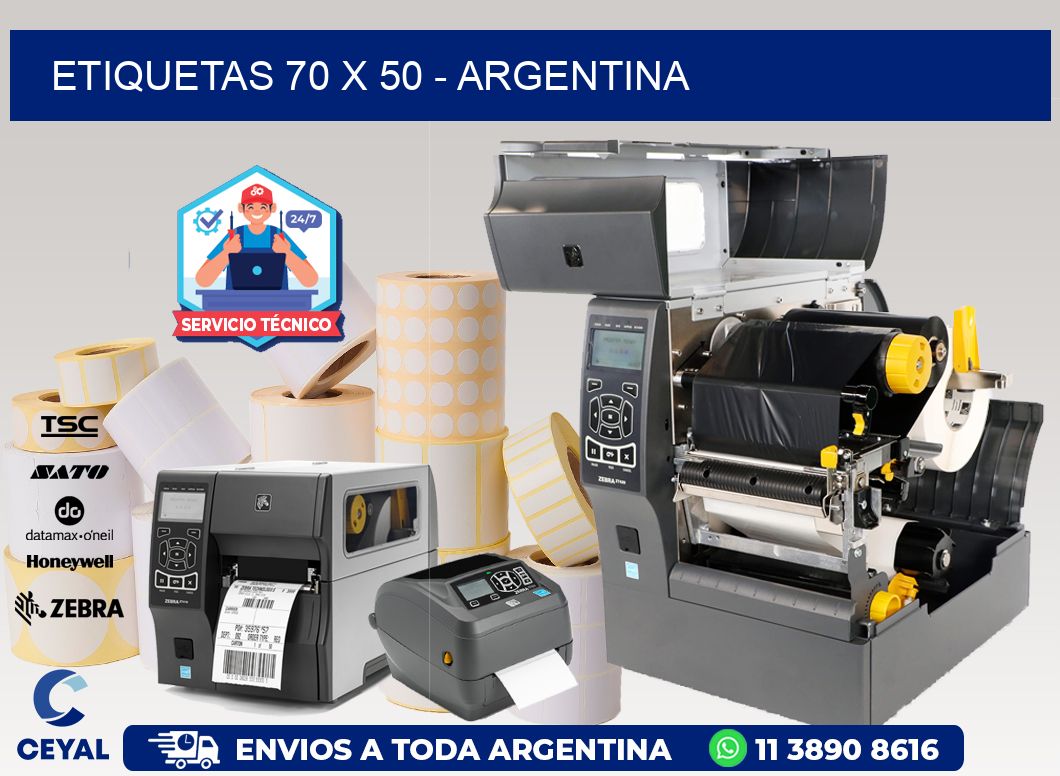 ETIQUETAS 70 x 50 - ARGENTINA