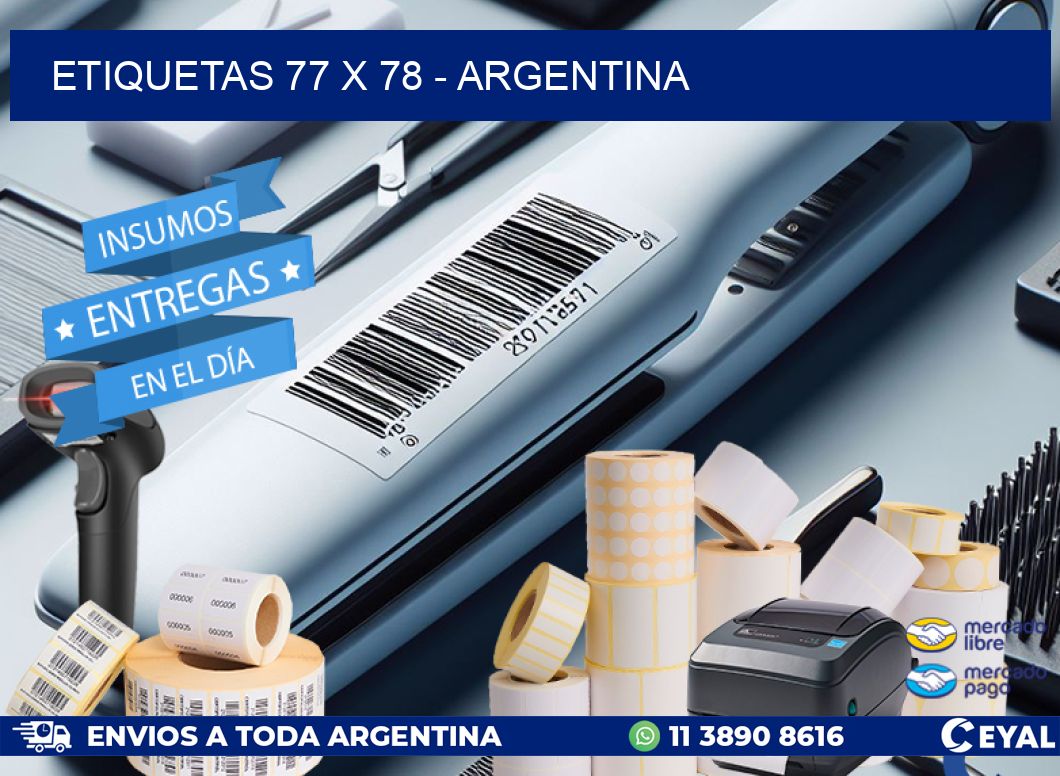 ETIQUETAS 77 x 78 - ARGENTINA