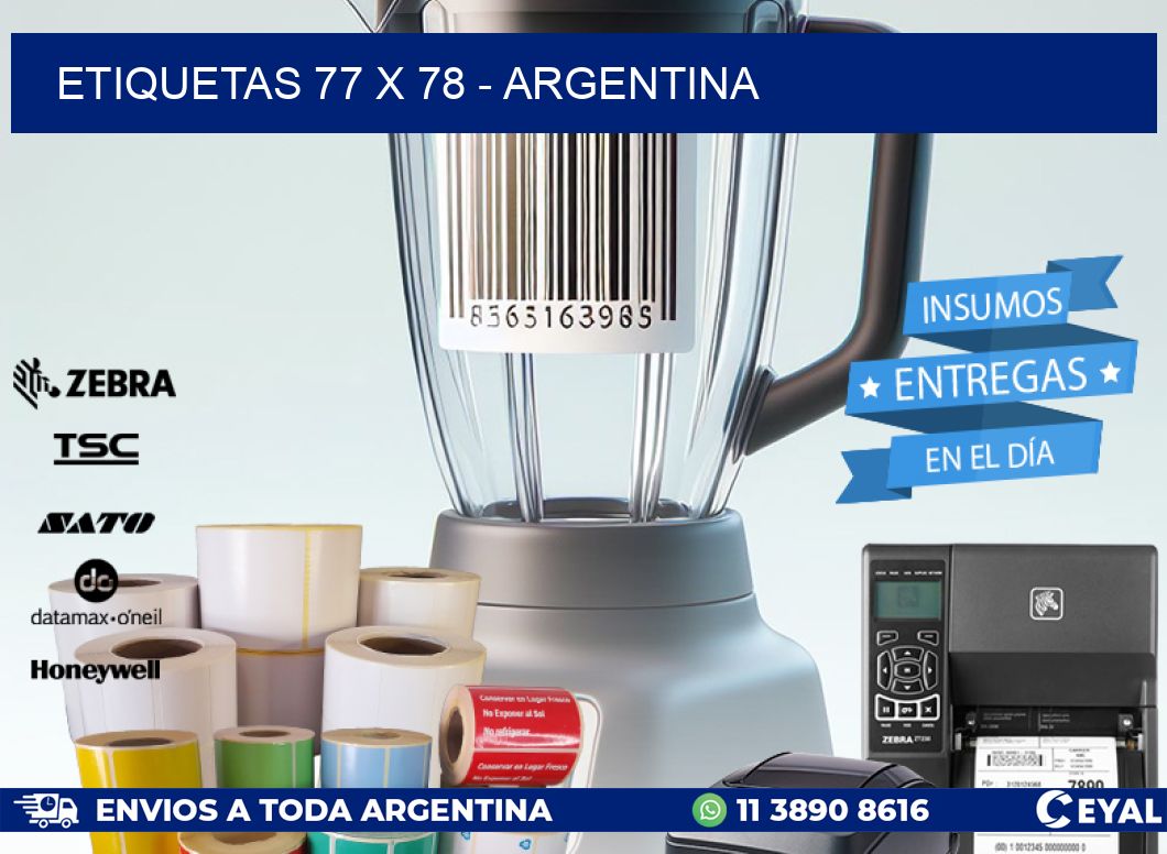 ETIQUETAS 77 x 78 - ARGENTINA