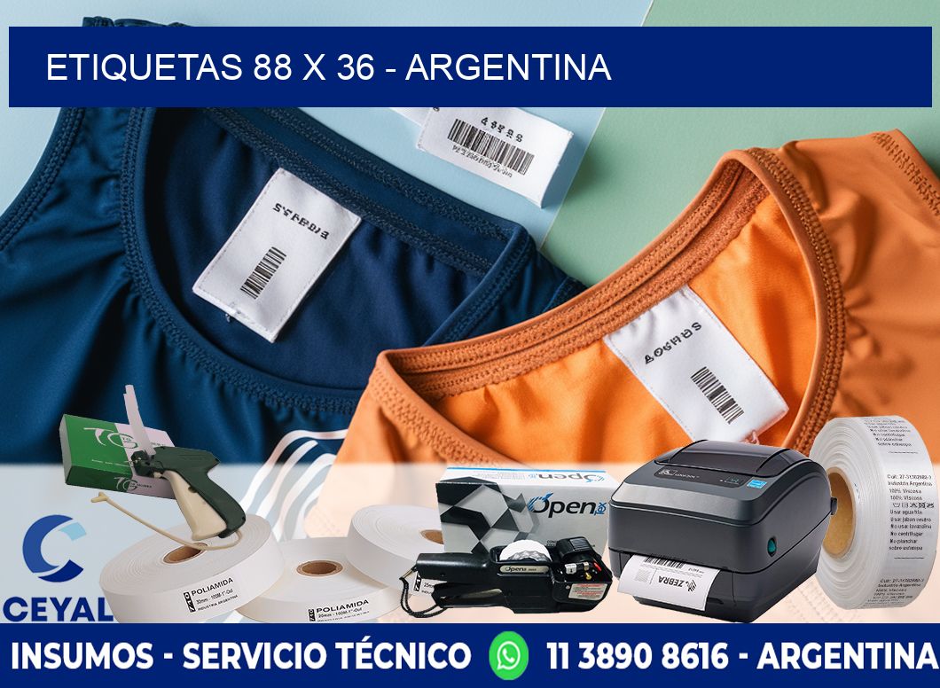 ETIQUETAS 88 x 36 - ARGENTINA