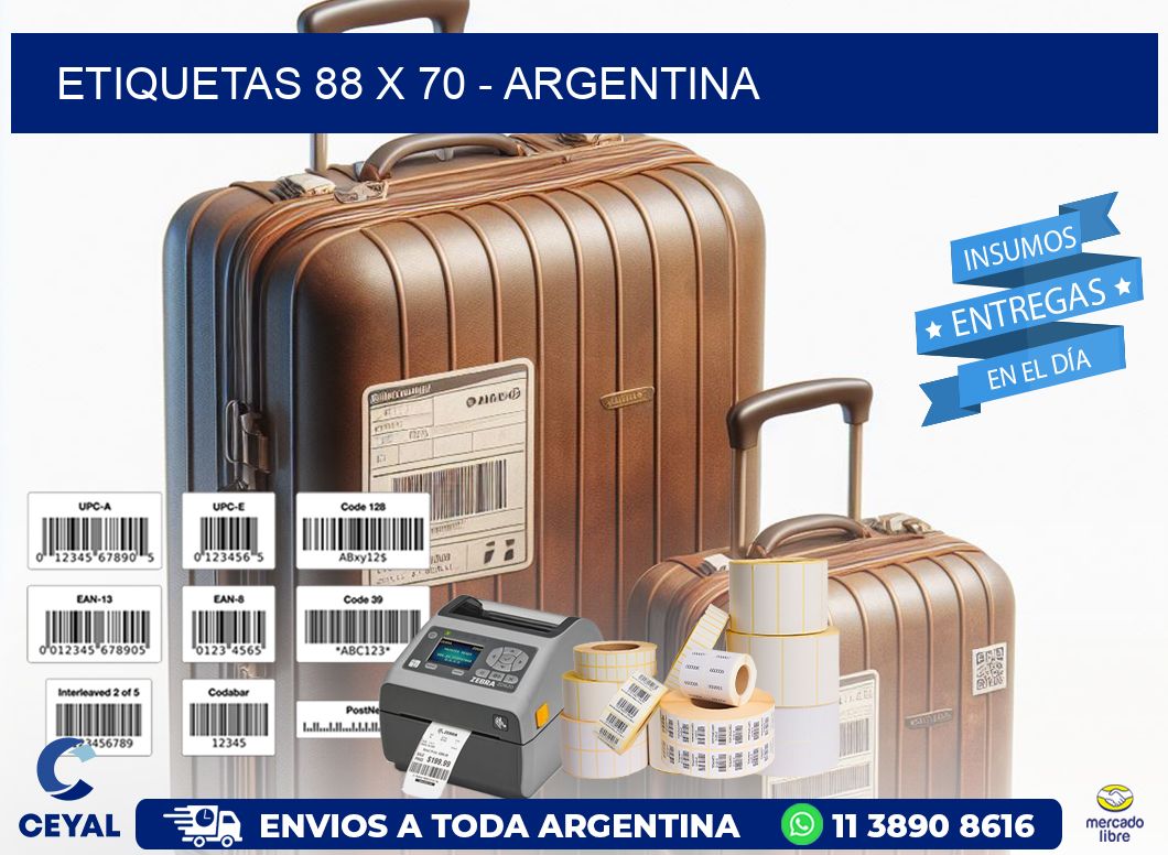 ETIQUETAS 88 x 70 - ARGENTINA