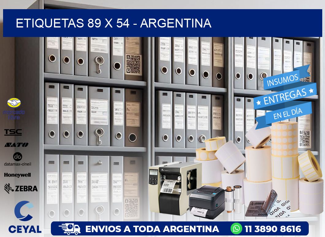 ETIQUETAS 89 x 54 - ARGENTINA