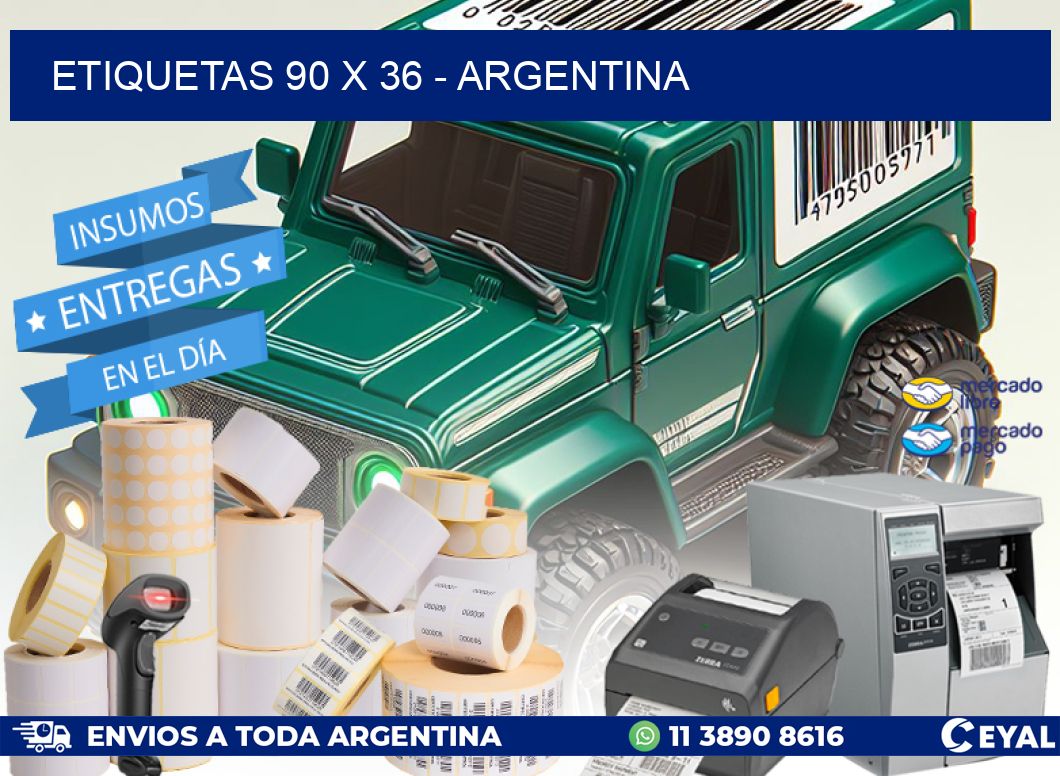 ETIQUETAS 90 x 36 - ARGENTINA