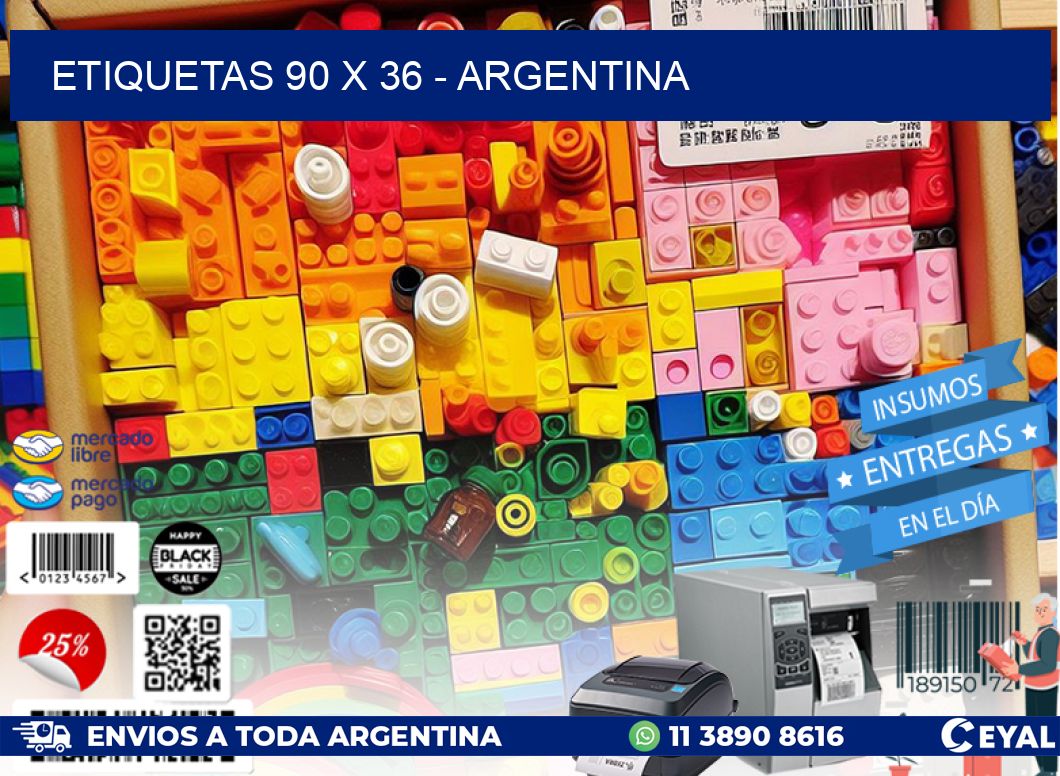 ETIQUETAS 90 x 36 - ARGENTINA