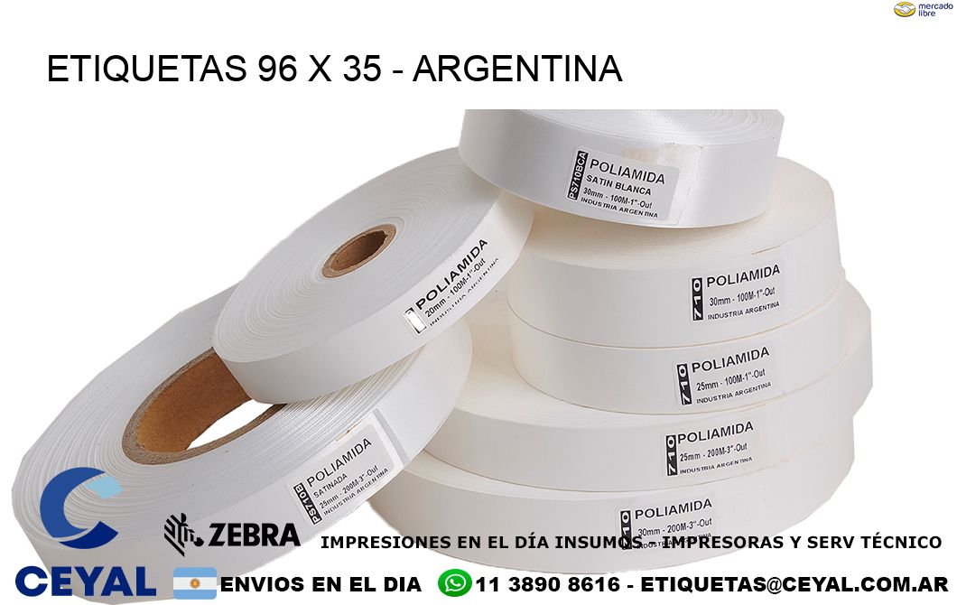 ETIQUETAS 96 x 35 - ARGENTINA