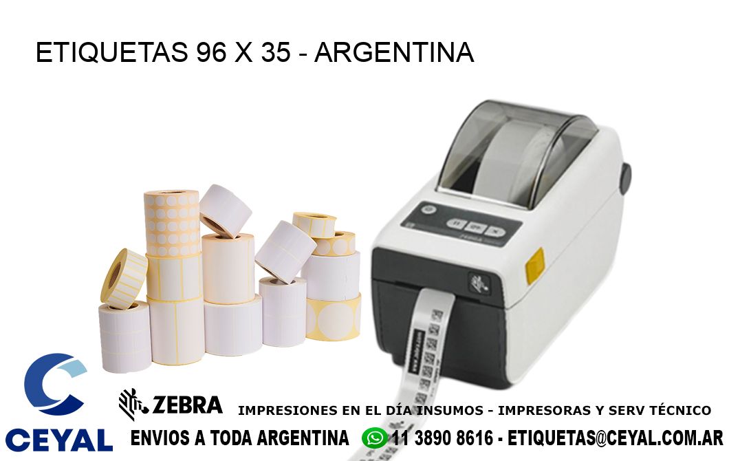 ETIQUETAS 96 x 35 - ARGENTINA