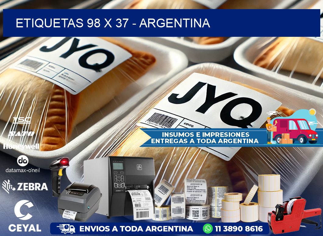 ETIQUETAS 98 x 37 - ARGENTINA