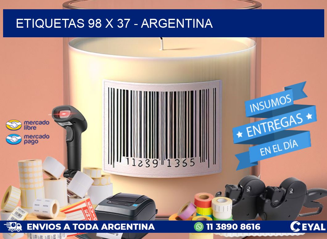 ETIQUETAS 98 x 37 - ARGENTINA