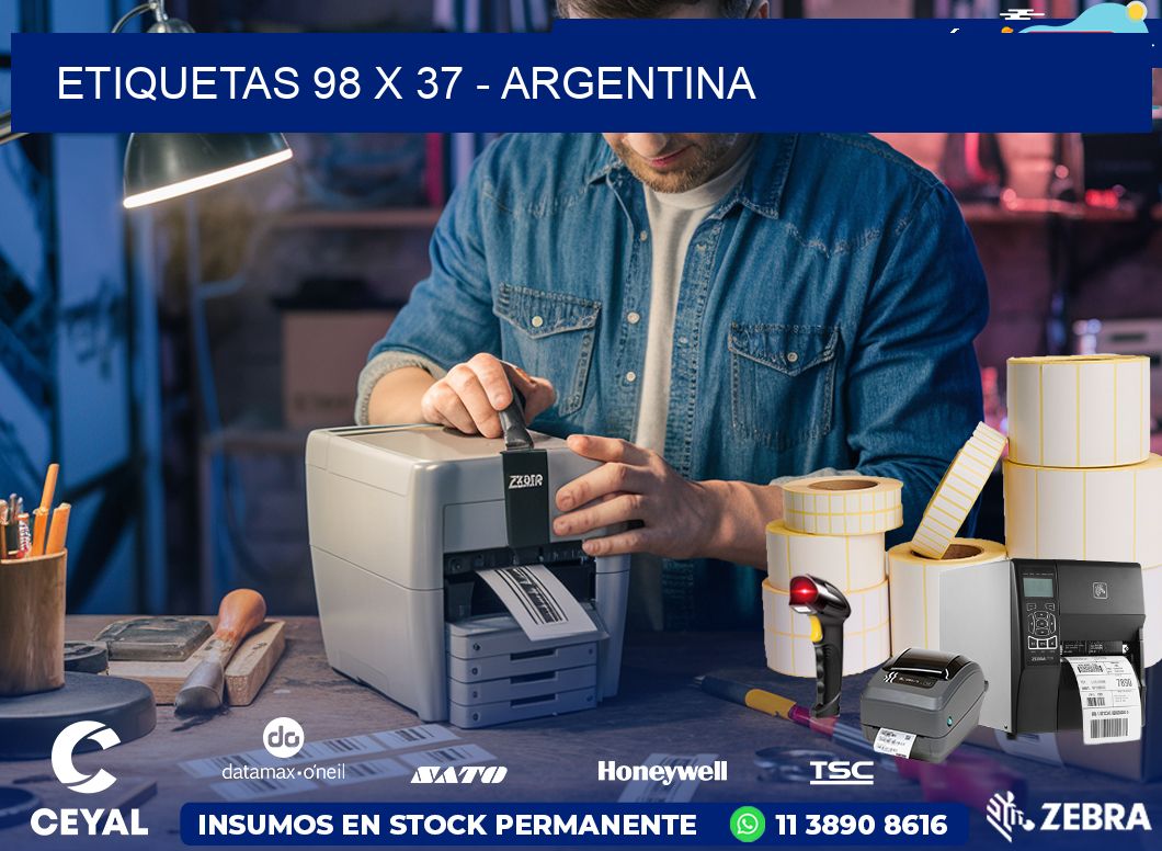 ETIQUETAS 98 x 37 - ARGENTINA