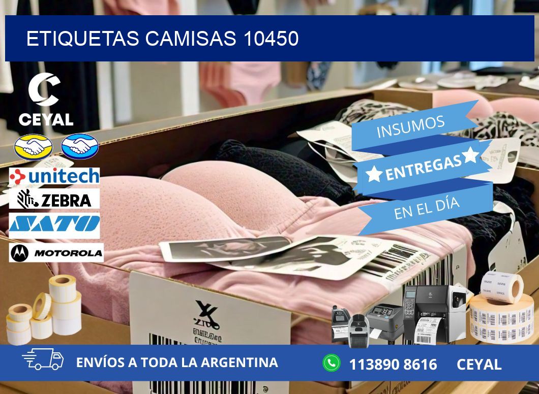 ETIQUETAS CAMISAS 10450