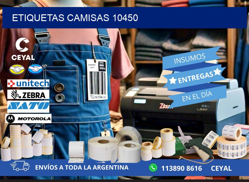 ETIQUETAS CAMISAS 10450