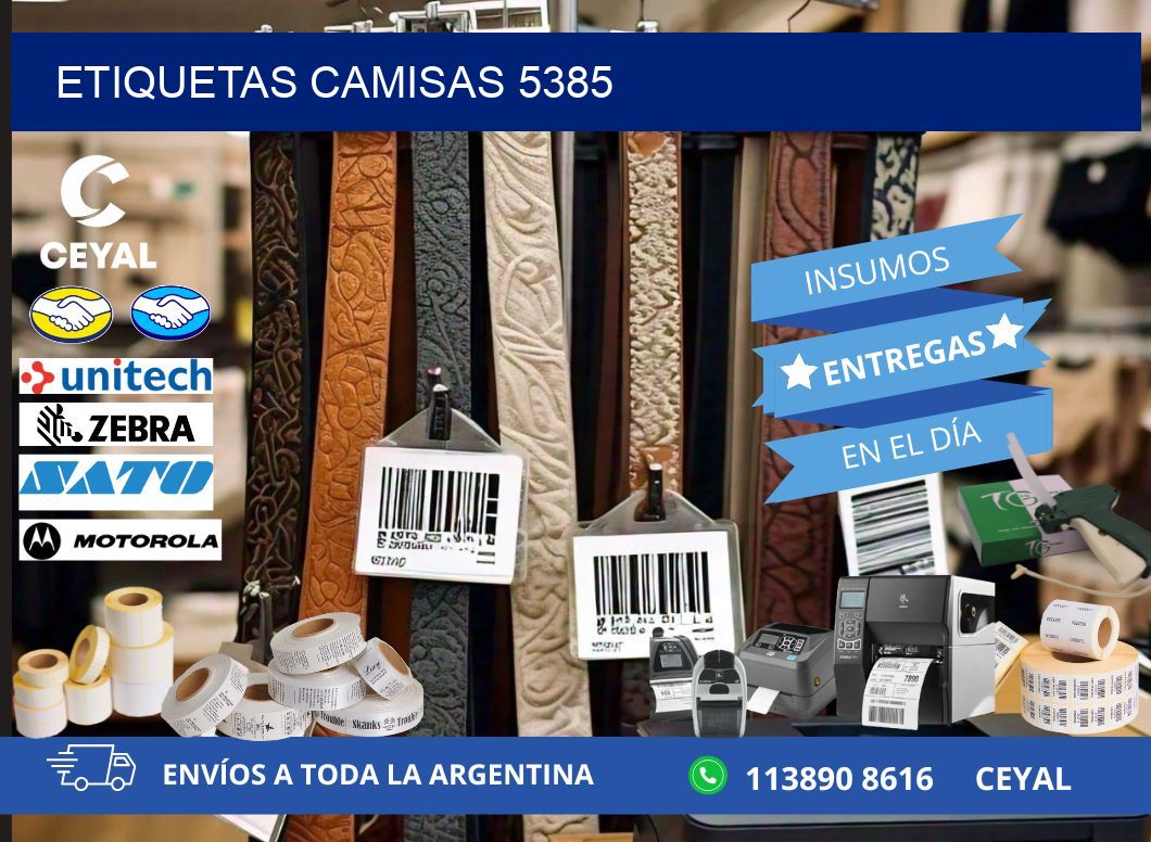 ETIQUETAS CAMISAS 5385