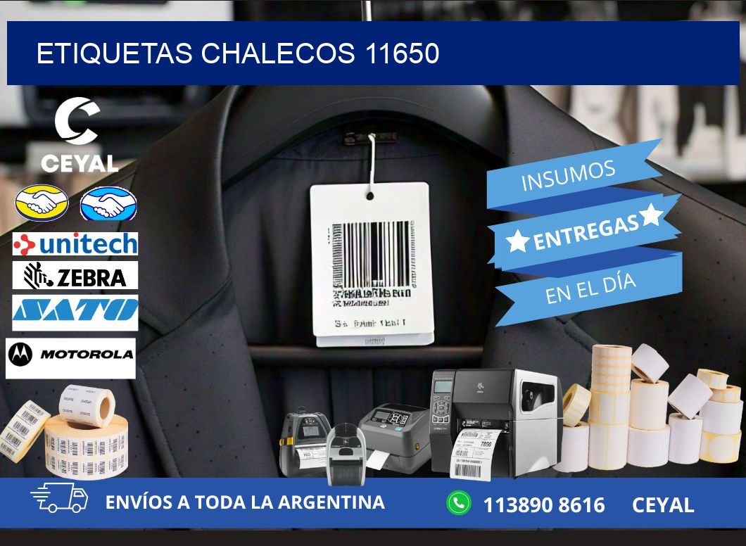 ETIQUETAS CHALECOS 11650