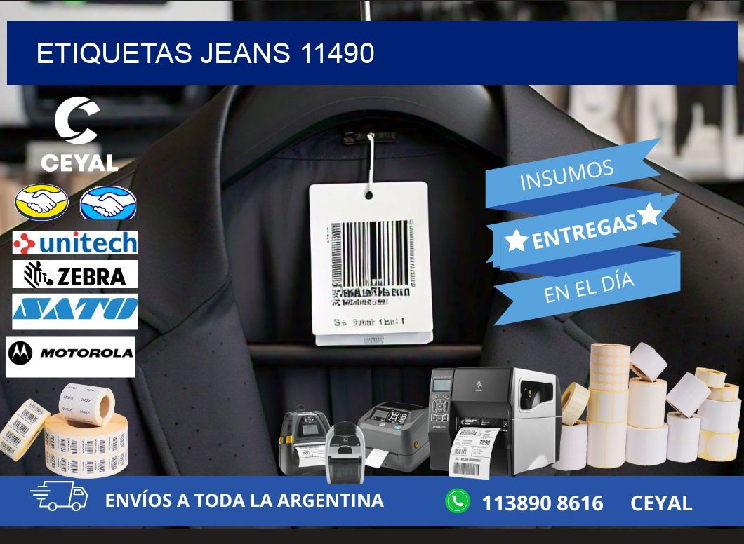 ETIQUETAS JEANS 11490