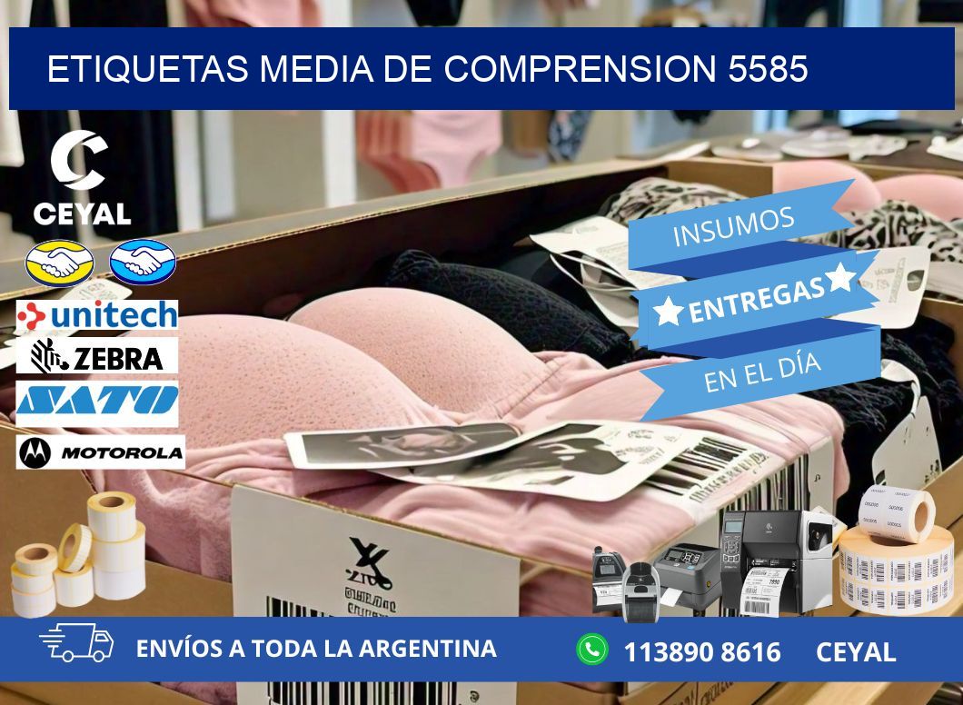 ETIQUETAS MEDIA DE COMPRENSION 5585