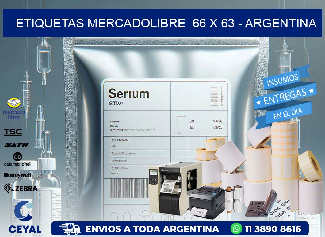 ETIQUETAS MERCADOLIBRE  66 x 63 – ARGENTINA