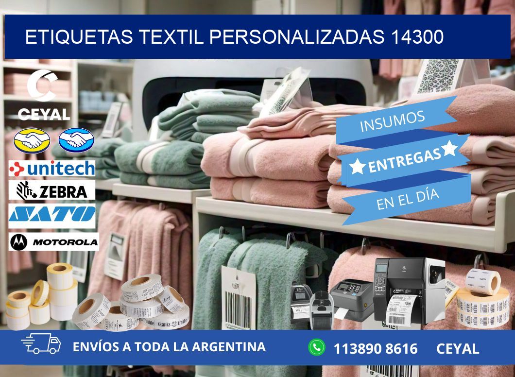 ETIQUETAS TEXTIL PERSONALIZADAS 14300