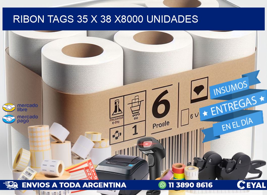 RIBON TAGS 35 x 38 X8000 UNIDADES