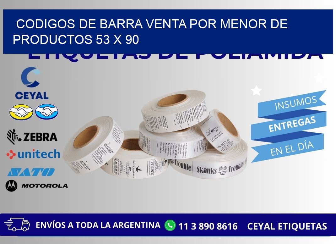 CODIGOS DE BARRA VENTA POR MENOR DE PRODUCTOS 53 x 90