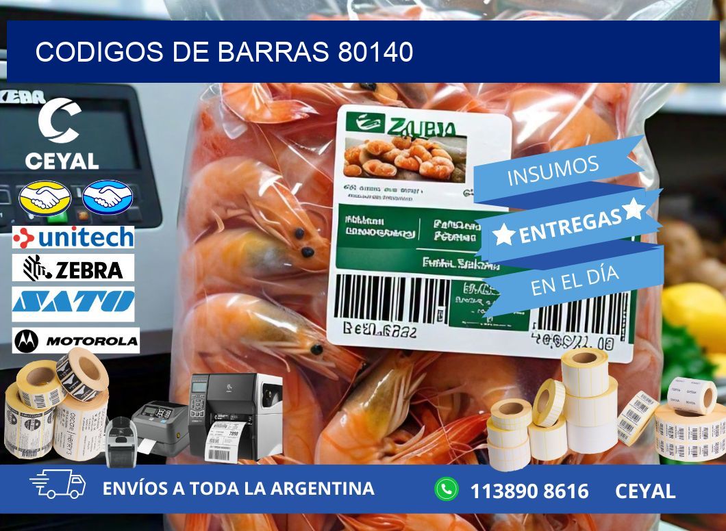 CODIGOS DE BARRAS 80140