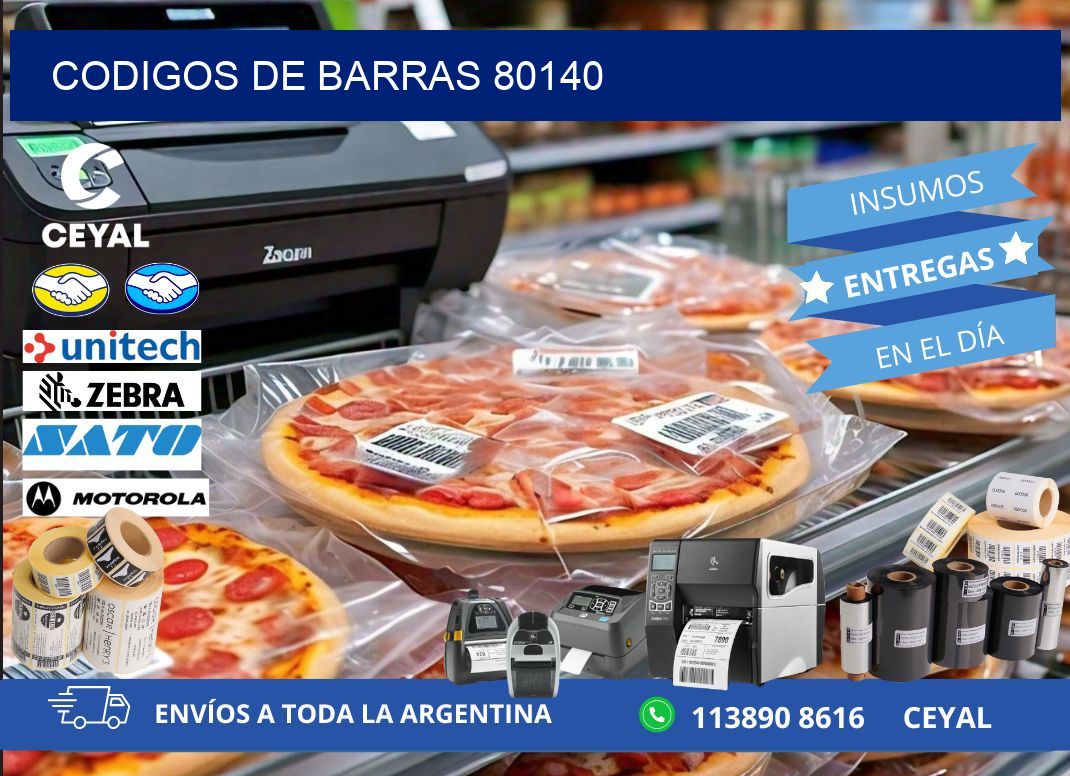 CODIGOS DE BARRAS 80140