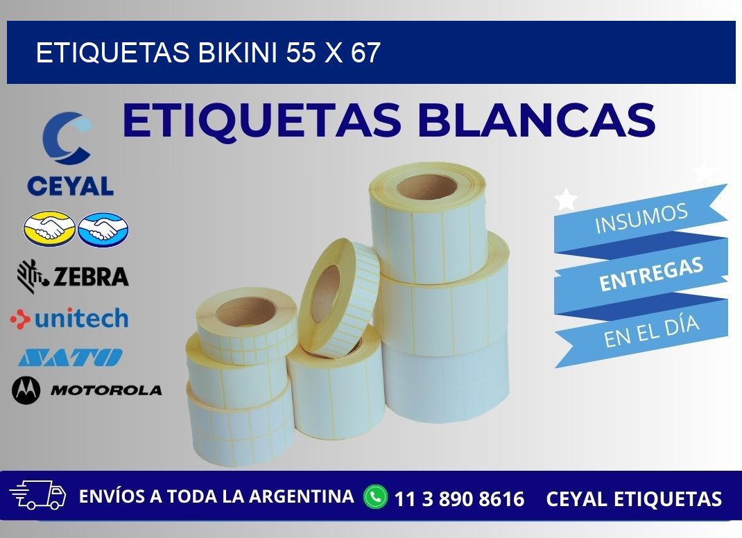 ETIQUETAS BIKINI 55 x 67