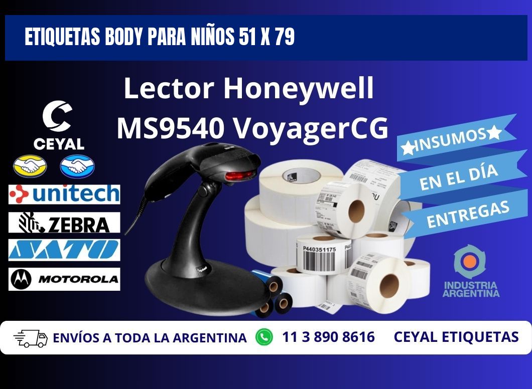 ETIQUETAS BODY PARA NIÑOS 51 x 79
