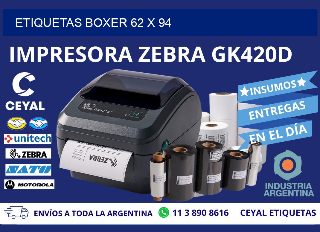 ETIQUETAS BOXER 62 x 94