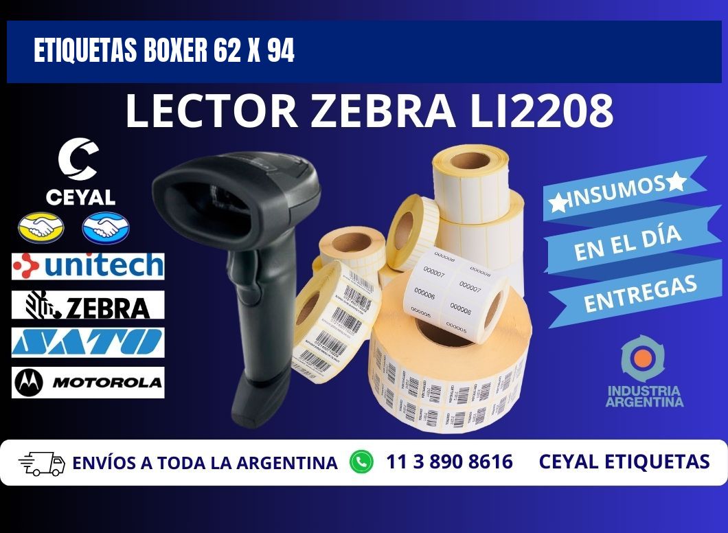 ETIQUETAS BOXER 62 x 94