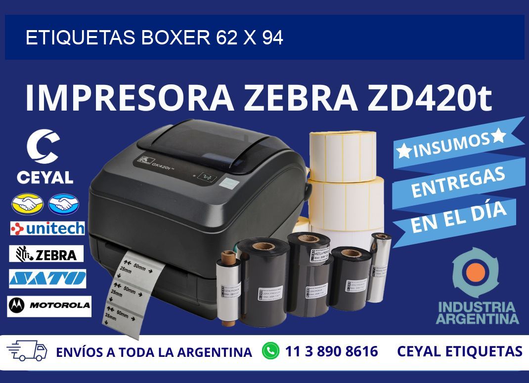 ETIQUETAS BOXER 62 x 94