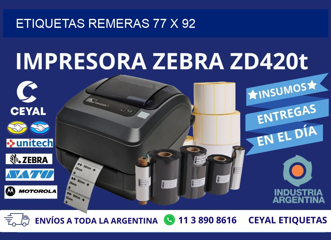 ETIQUETAS REMERAS 77 x 92