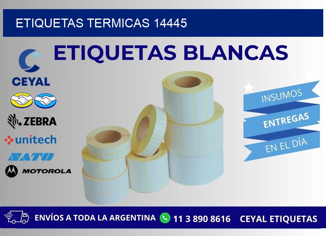 ETIQUETAS TERMICAS 14445