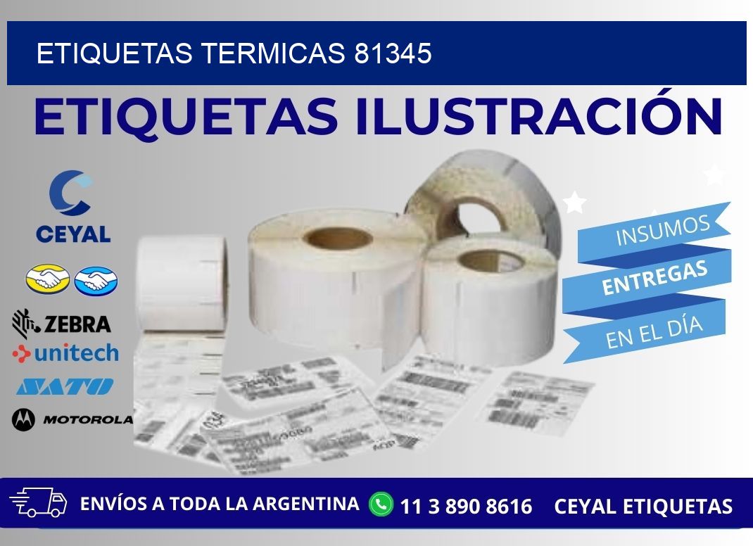 ETIQUETAS TERMICAS 81345