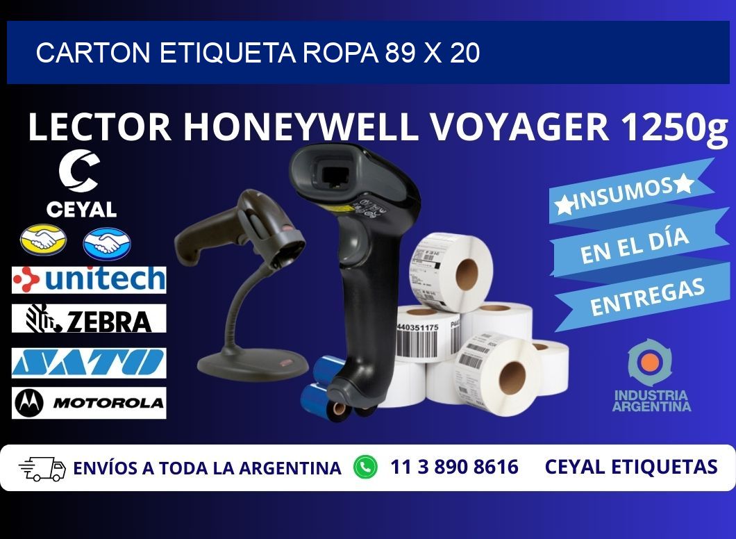 CARTON ETIQUETA ROPA 89 x 20