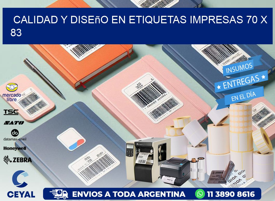 Calidad y Diseño en Etiquetas Impresas 70 x 83