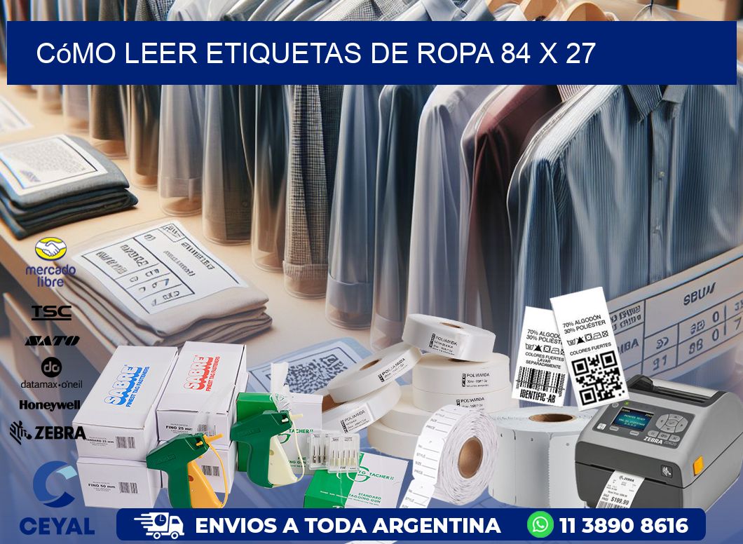 Cómo Leer Etiquetas de Ropa 84 x 27