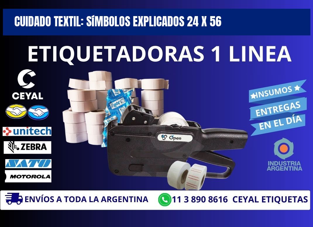 Cuidado Textil: Símbolos Explicados 24 x 56