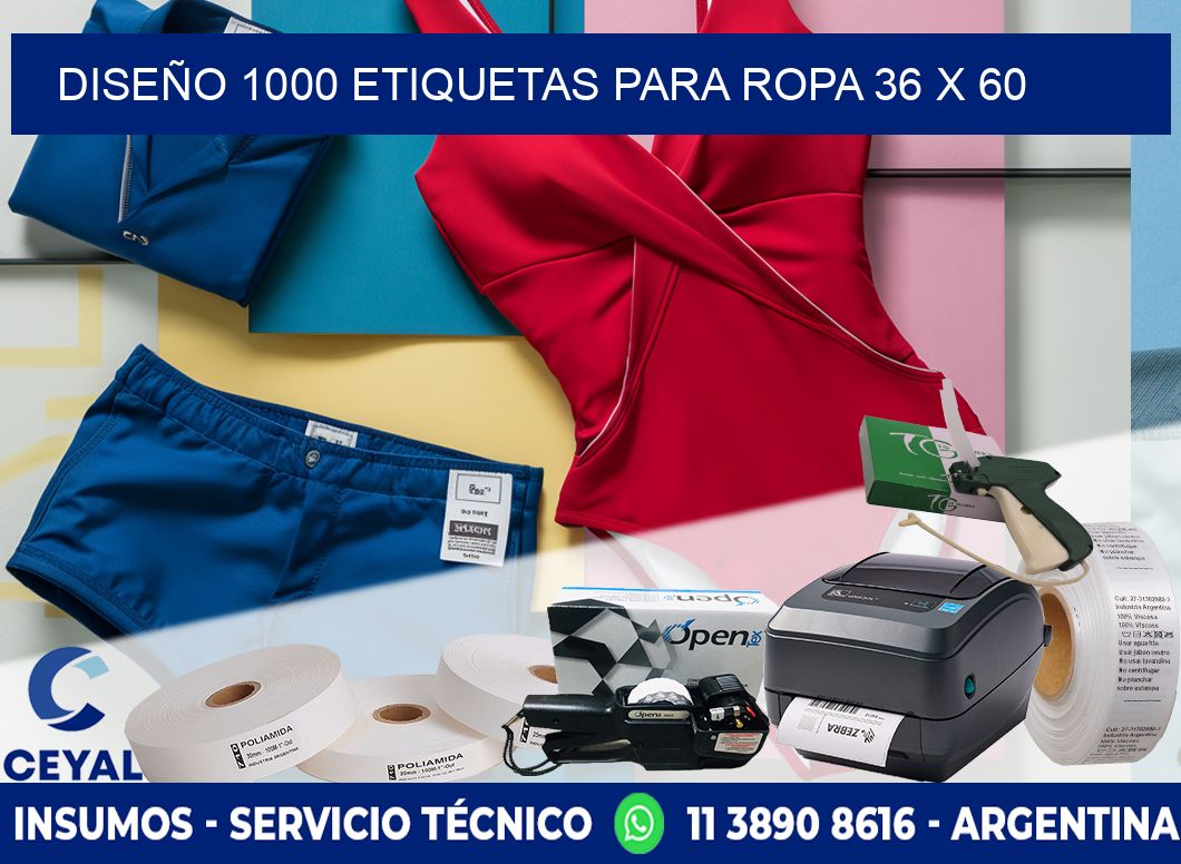 DISEÑO 1000 ETIQUETAS PARA ROPA 36 x 60