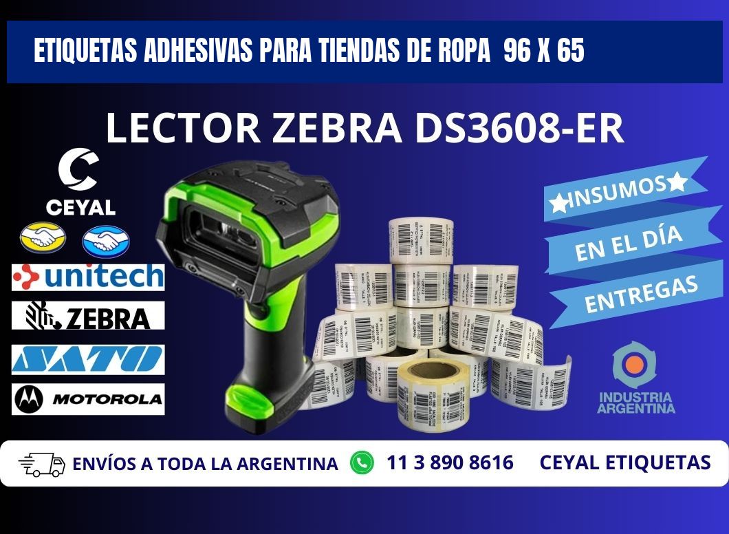 ETIQUETAS ADHESIVAS PARA TIENDAS DE ROPA 96 x 65