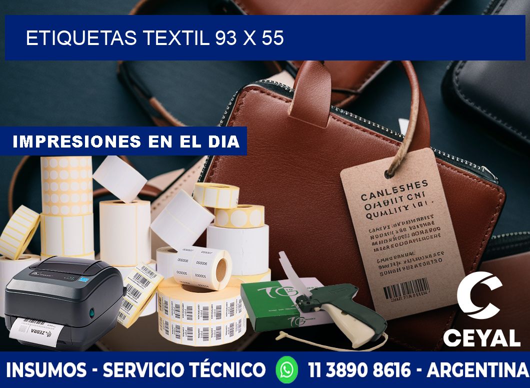 ETIQUETAS TEXTIL 93 x 55