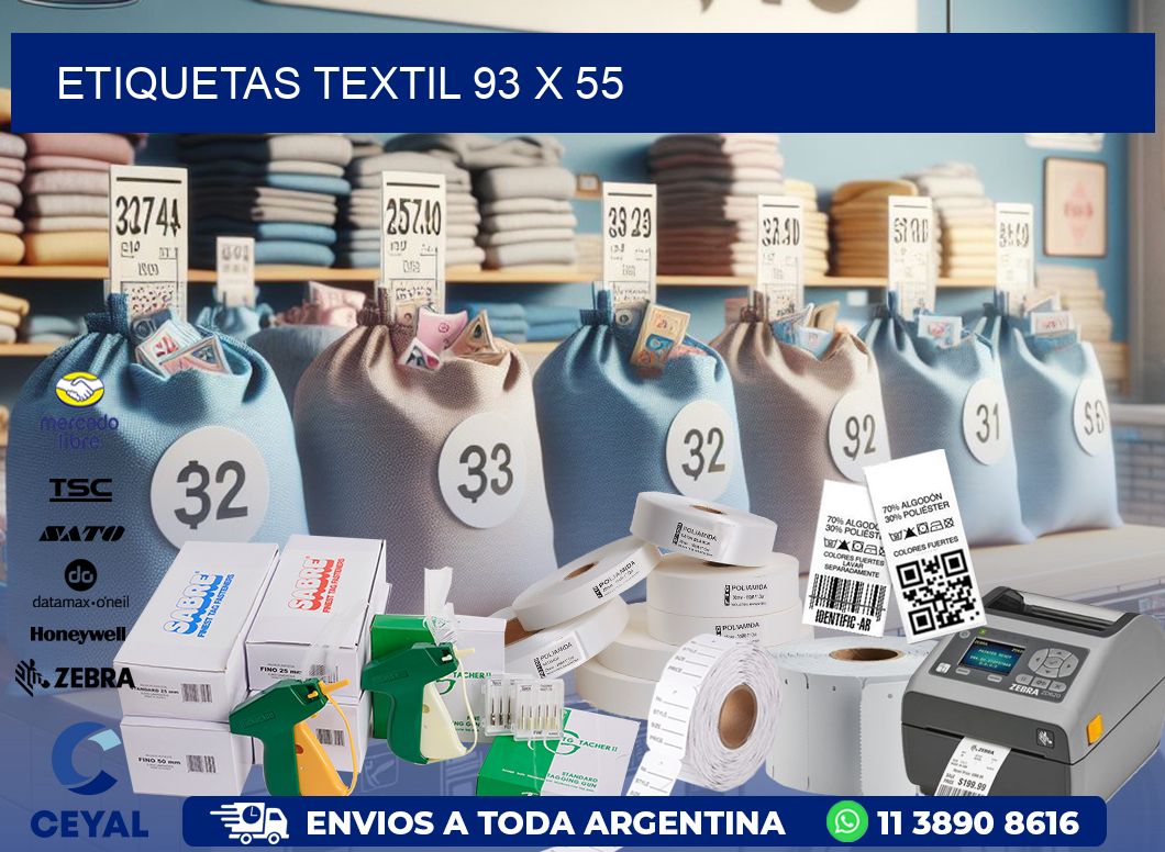 ETIQUETAS TEXTIL 93 x 55