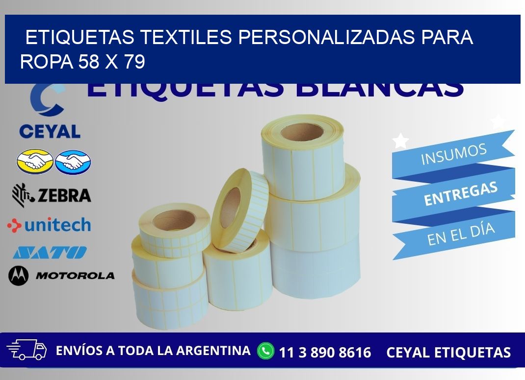 ETIQUETAS TEXTILES PERSONALIZADAS PARA ROPA 58 x 79