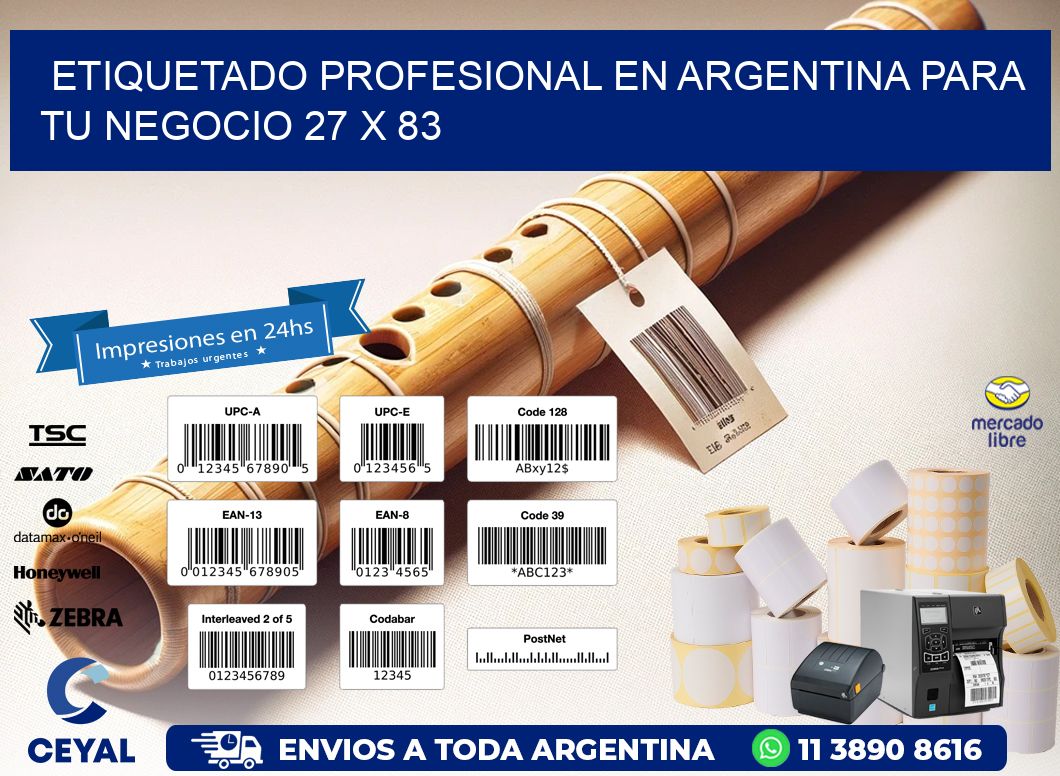 Etiquetado Profesional en Argentina para tu Negocio 27 x 83