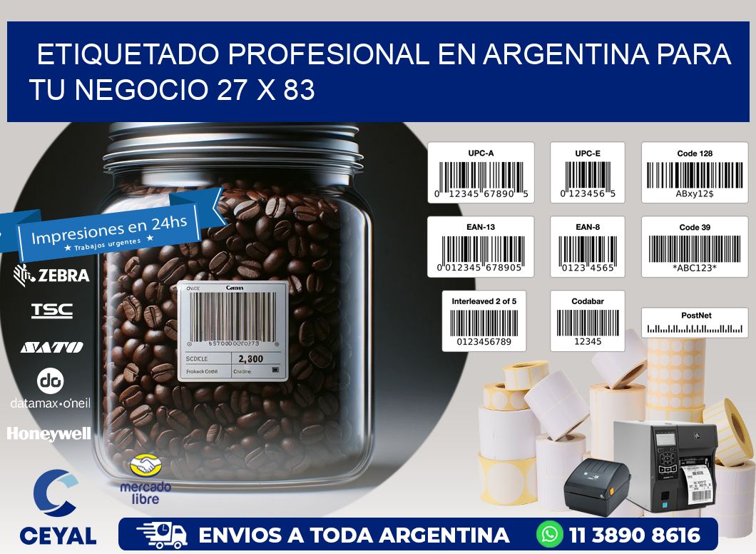 Etiquetado Profesional en Argentina para tu Negocio 27 x 83