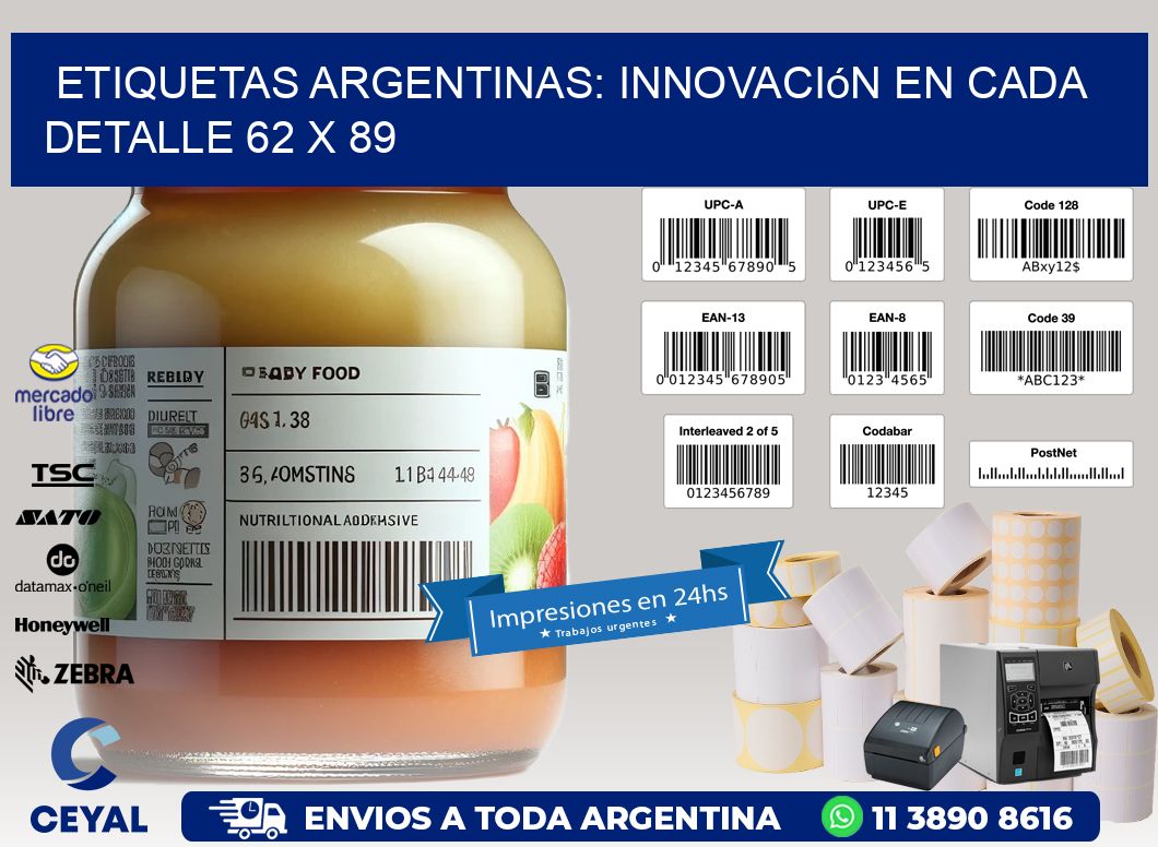 Etiquetas Argentinas: Innovación en Cada Detalle 62 x 89