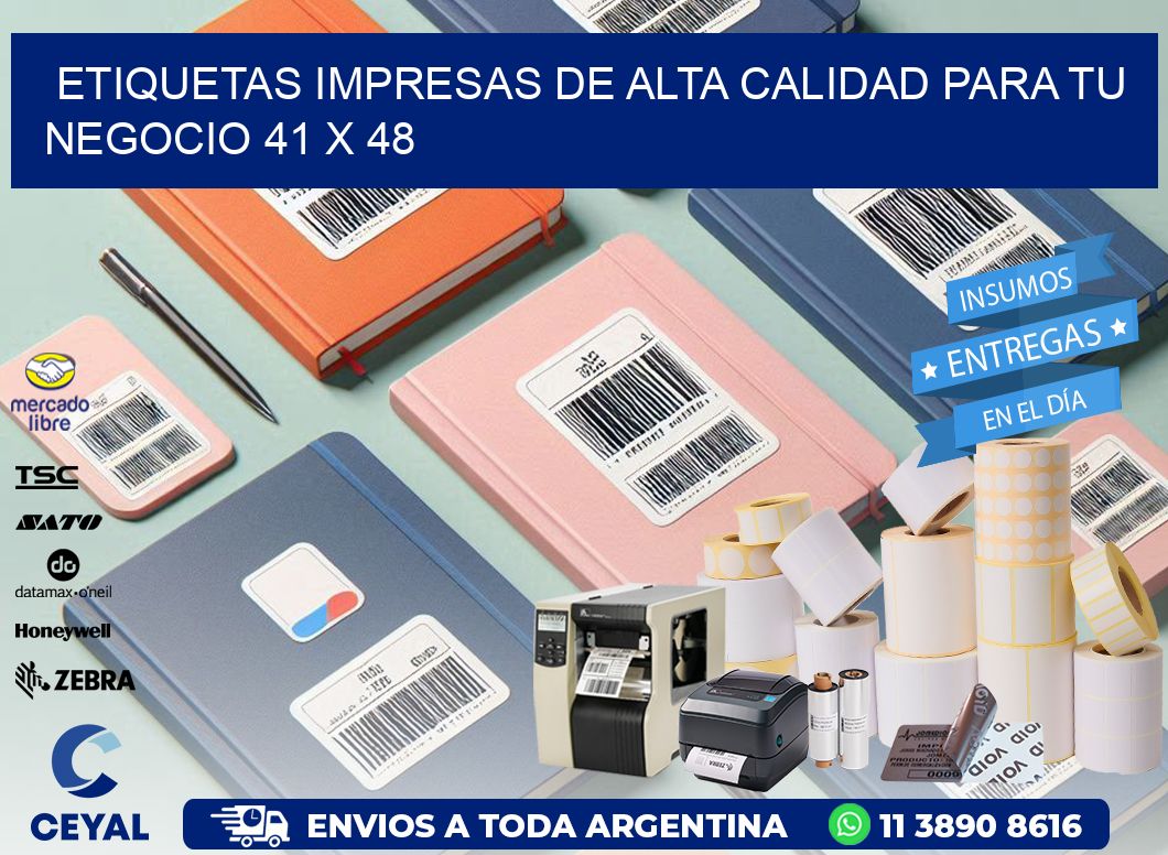 Etiquetas Impresas de Alta Calidad para tu Negocio 41 x 48