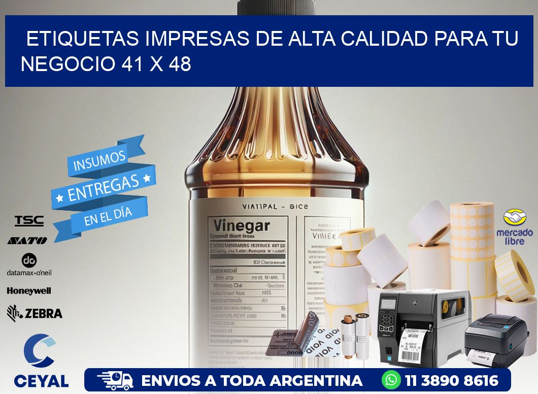 Etiquetas Impresas de Alta Calidad para tu Negocio 41 x 48