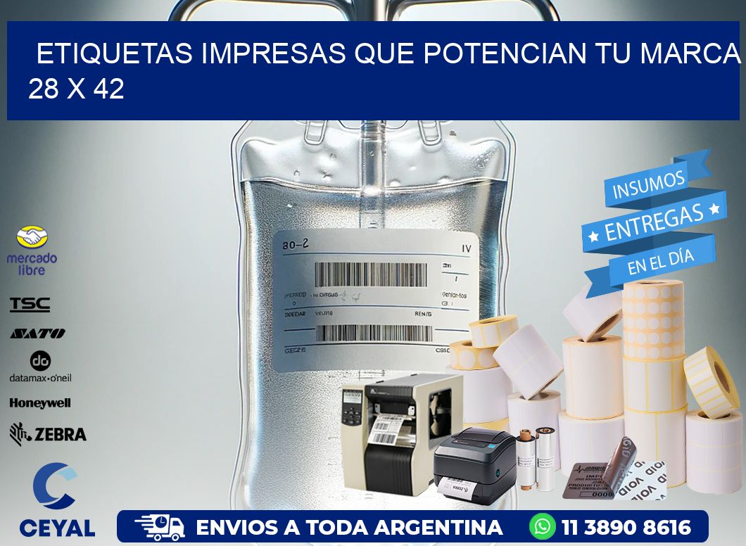 Etiquetas Impresas que Potencian tu Marca 28 x 42